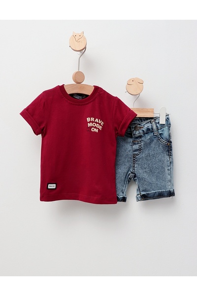 MiniKids Καλοκαιρινό σετ, Brave Mode On, μπορντό