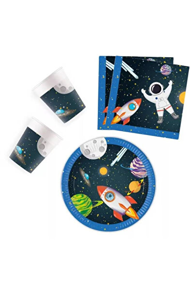 Procos 36-piece set of accessories for children's parties Rocket Space 33x33