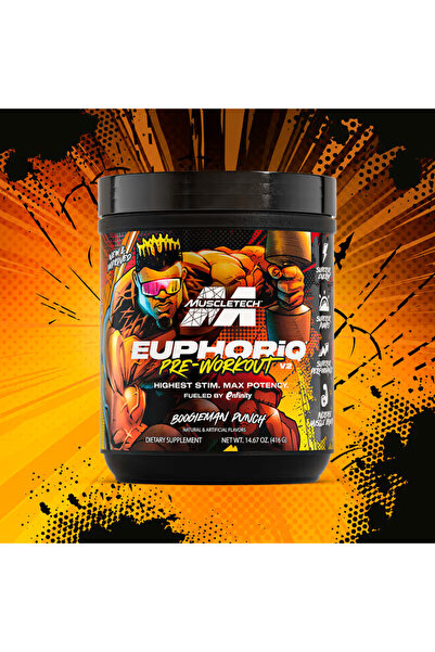 MUSCLETECH EuphoriQ PreWorkout V2 Boogieman Punch 416 g