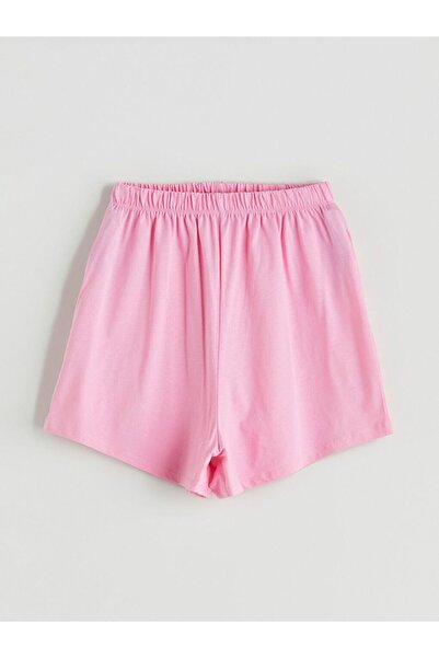 LC Waikiki Girls' Pajama Shorts with Elastic Waist