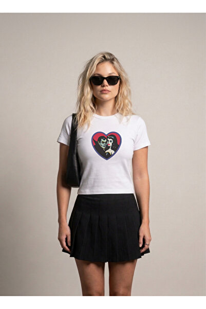 SVART WEAR Vintage Valentines Printed Stretch Fabric Body T-Shirt