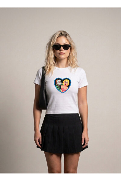 SVART WEAR Vintage Valentines Printed Stretch Fabric Body T-Shirt