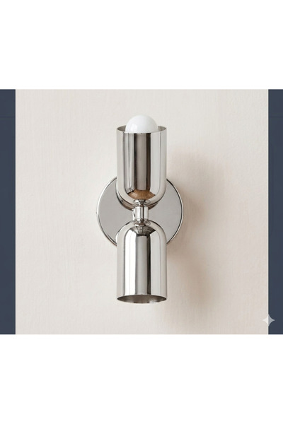 Muga شمعدان كروم مزدوج