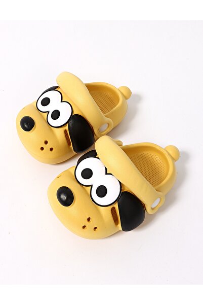 MiniKids Papuci de spuma Catelus Ochisori galben