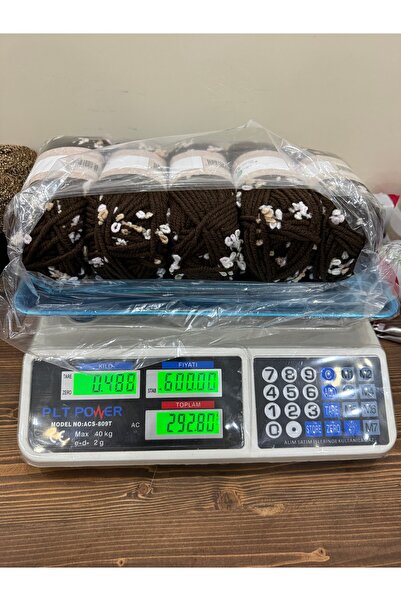 SÜSLÜTASARIM Etrofil ihraç fazlası kelebekli ip (488 gram)(kahverengi )