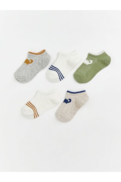 LC Waikiki Printed Baby Boy Booties Socks Pack of 5