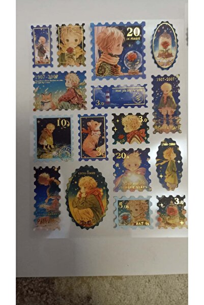 İthal E2-2 αυτοκόλλητο με φακελάκια με την εικόνα του μικρού πρίγκιπα, επιχρυ...