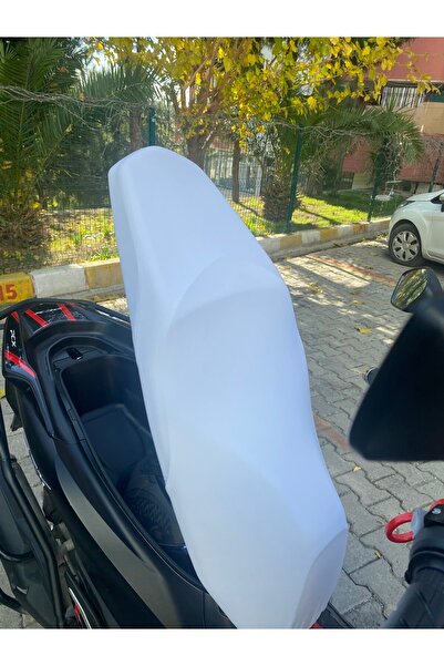Honda Pcx Dio Koltuk Kılıfı Beyaz Uyumlu