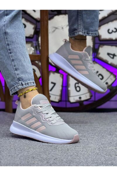 Nubbock Women's Powder 4 Line Mesh Daily Comfortable Sports Shoes Nk4152