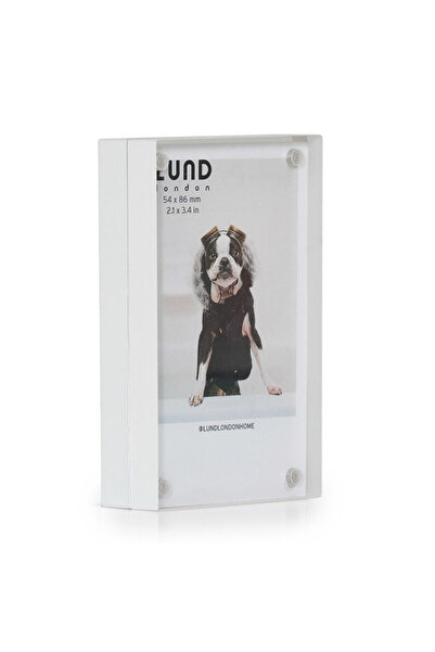 Lund London إطار مغناطيسي – إطار صور إنستاكس – أبيض
