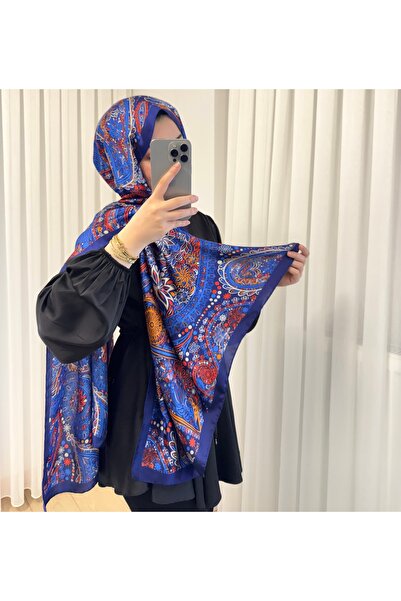 zesu co İthal Vual İpek Şal İç Göstermeyen Kaymayan Tesettür Şal