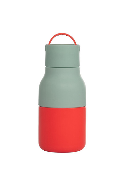 Lund London زجاجة مياه محمولة مضادة للبكتيريا من بروف، سعة 250 مل - لون المرج...