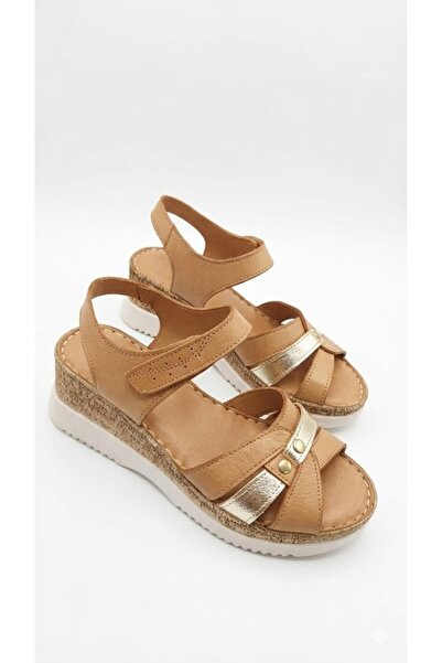 Ender Inner Outer 100% Genuine Leather Padding Sole Women's Sandals