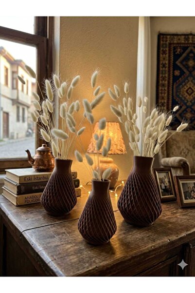 Sahil Design Velora Modern Dekoratif Vazo | 3D | ABS Malzeme | Dalga Tasarım ...