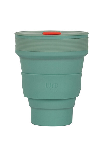 Lund London Collapsible Cup 350ml Mint – Portable Travel Drinkware