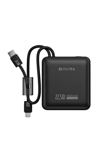 Bavin باور بانك صغير PC1137S بسعة 10000 مللي أمبير، يدعم الشحن السريع بقوة 22...
