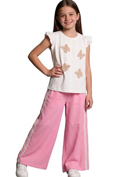 BEGONYA BEBECE KIDS Літній комплект з двох предметів для дівчинки: штани та топ.