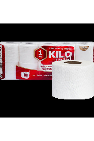 kilo 3-Ply Toilet Paper, 10 Rolls/Box Comfort
