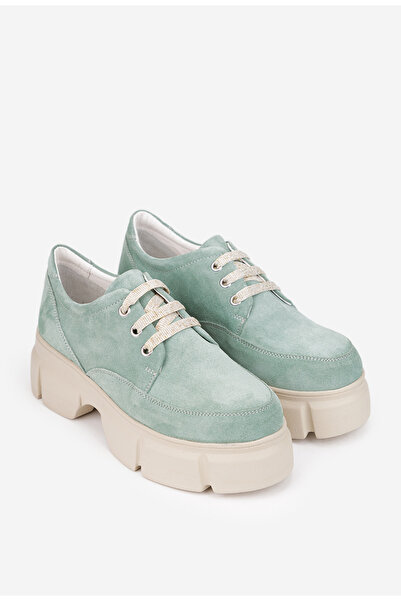 Dasha Women's green Leather shoes