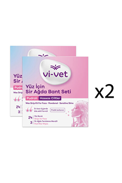 Vi-vet 2 ADET Purdalı Yüz İçin Sir Ağda Bandı