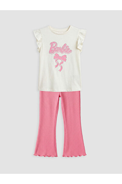 LC Waikiki Barbie printed baby girl tank top and leggings