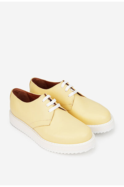 Dasha Women's yellow shoes made of genuine Leather