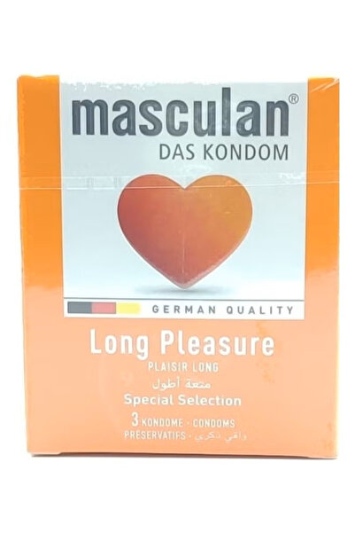 Masculan واقيات ذكرية متعة أطول من 3 قطع