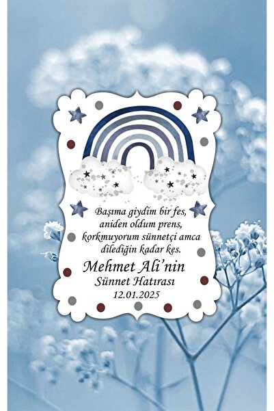 hediyyenvar SÜNNET MAGNETİ 8x6 cm – Kişiye Özel Sünnet Hatırası Magnet 10 Adet