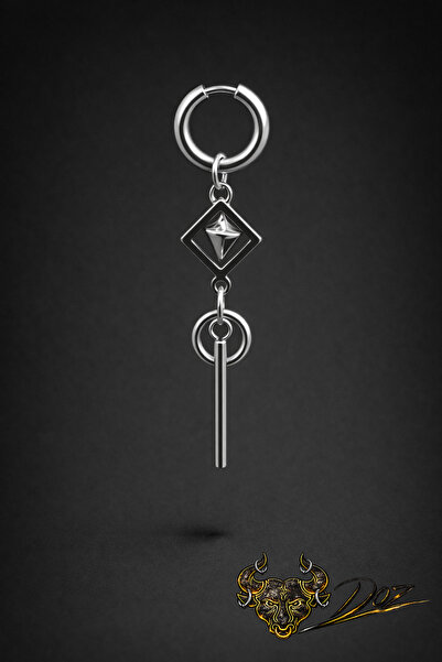 depozoom 316L Cerrahi Çelik Gotik Sallantılı Zinçir Halka Punk Küpe Unisex 1 ...