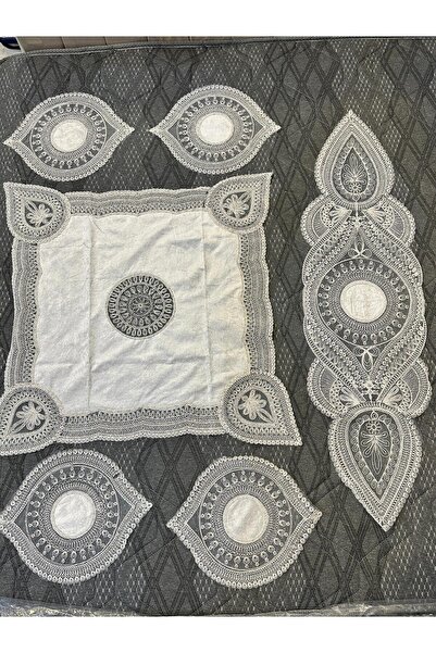 Moon Turkish Tablecloth Set - 6 Pieces