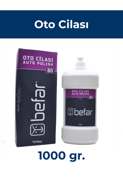 BEFAR Likit Oto Cilası 1000 gr – Parlatıcı ve Koruyucu Oto Cilası
