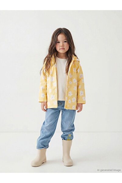 LC Waikiki LCW Kids Çiçekli Kız Çocuk Yağmurluk