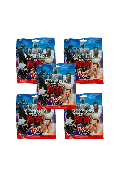 victiny Kit 5 plicuri Skibidi WC Beat box, cu figurina si cartonase surpriza,...