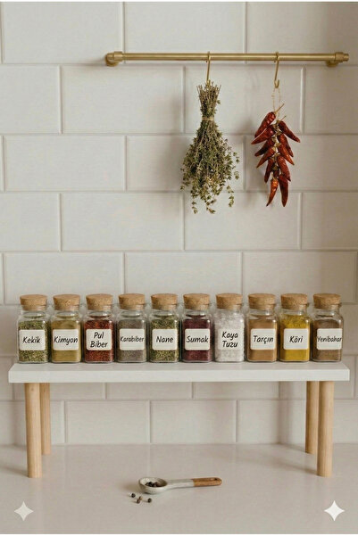 PEKA Maxi Tezgah Üstü Baharatlık Mutfak Rafı Baharat Organizer 60 x 14 cm