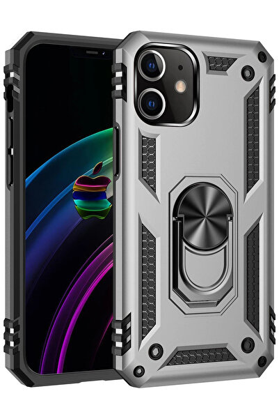 NewFace Gld-Spt- iPhone 12 Mini Case Sofia Ring Silicone Cover (235712) - Silver