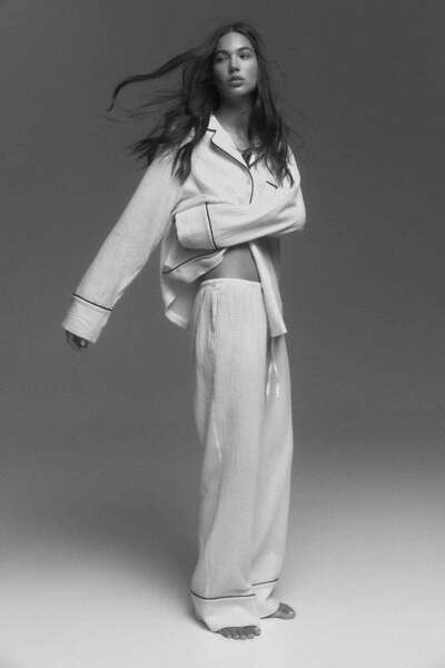 H&M بيجاما من قماش الموسلين القطني