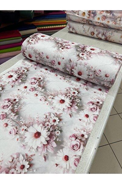 oskatekstil 3D Dijital Baskılı - Metrelik Nevresimlik Kumaş - %100 Pamuk En 2...