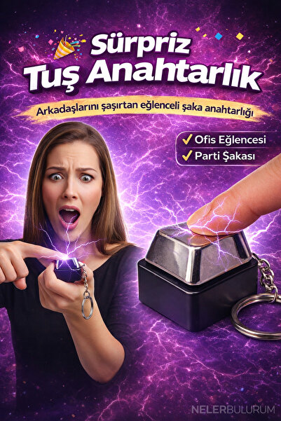 nelerbulurum Μπρελόκ με εφέ έκπληξη και σχέδιο πλήκτρου πληκτρολογίου