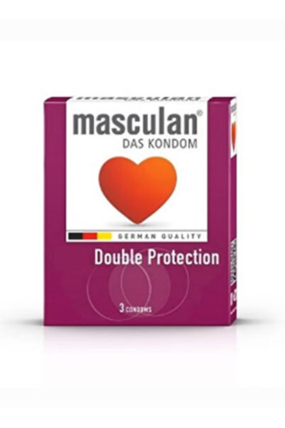 Masculan مجموعة من 3 عوازل ذكرية للحماية المضاعفة