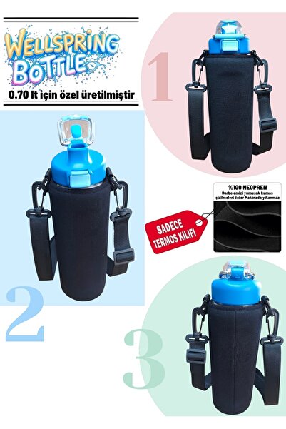 MELA WELLSPRING BOOTLE 0.70 lt Neopren Termos Kılıfı Ve Omuz Askısı