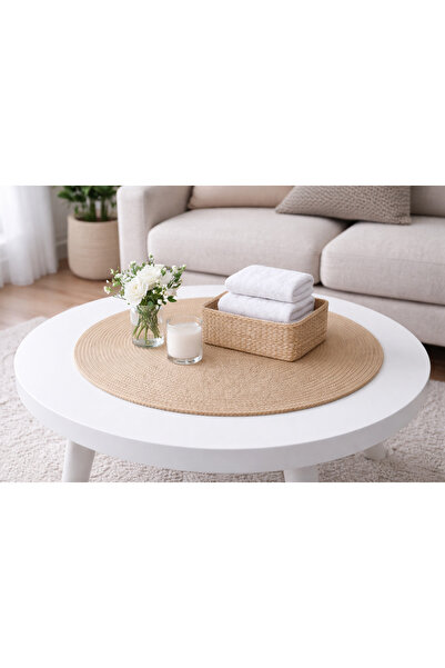 ÖRGÜM Bohemian Coffee Table Cover Decorative Tablecloth 50X50 cm