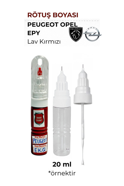 Önder Ticaret Peugeot Opel EPY Lav Kırmızı Rötuş Boyası 208 2008 308 3008 408...