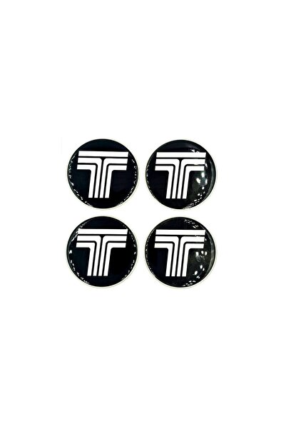 BsElektronik Tofaş Tasarım Jant Göbeği Göbek Arması Damla Sticker 4'lü Set 55mm