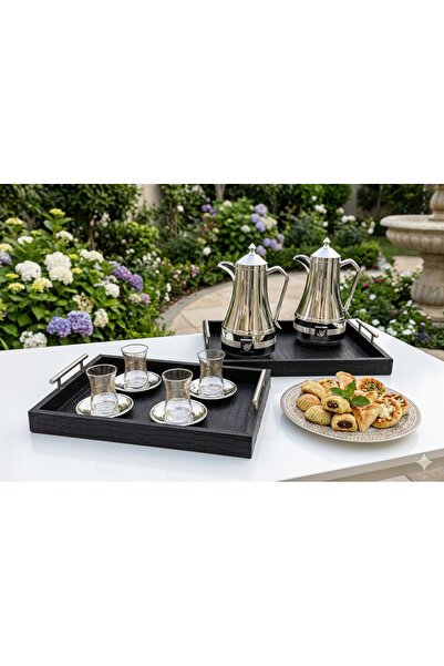 Generic Luxury tea and coffee thermos set with serving trays
