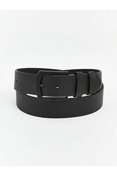 LC Waikiki Lcw Accessories Black Leather Look Men's Belt