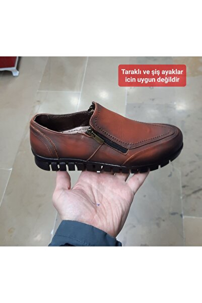 BELOX Kadın İçi-Dışı Hakiki Deri Ortopedik Çift Fermuarlı Mevsimlik Anne Ayak...