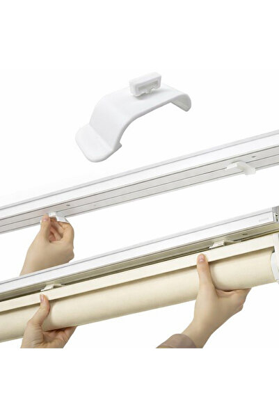 oskatekstil Stor Zebra Perde Korniş Aparatı 10 Adet | 35 mm – 45 mm Uyumlu De...