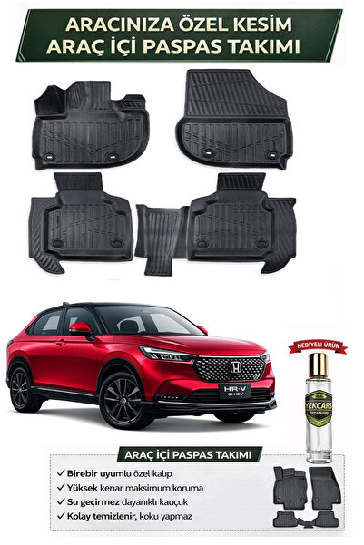 YEKCARS HONDA HRV 2026 MODEL ARACINIZA ÖZEL ÜRETİM ESNEK KAUÇUK PASPAS TAKIMI...