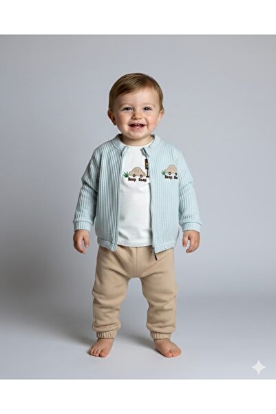 KapsülBebek طقم وافل للأطفال الأولاد