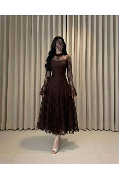 MODA DRESSES فستان دانتيل راقي للعيد